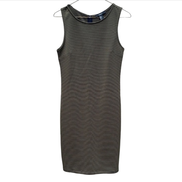 Forever 21 Dresses & Skirts - Forever 21 Olive Green and Black Striped Sleeveless Dress Medium